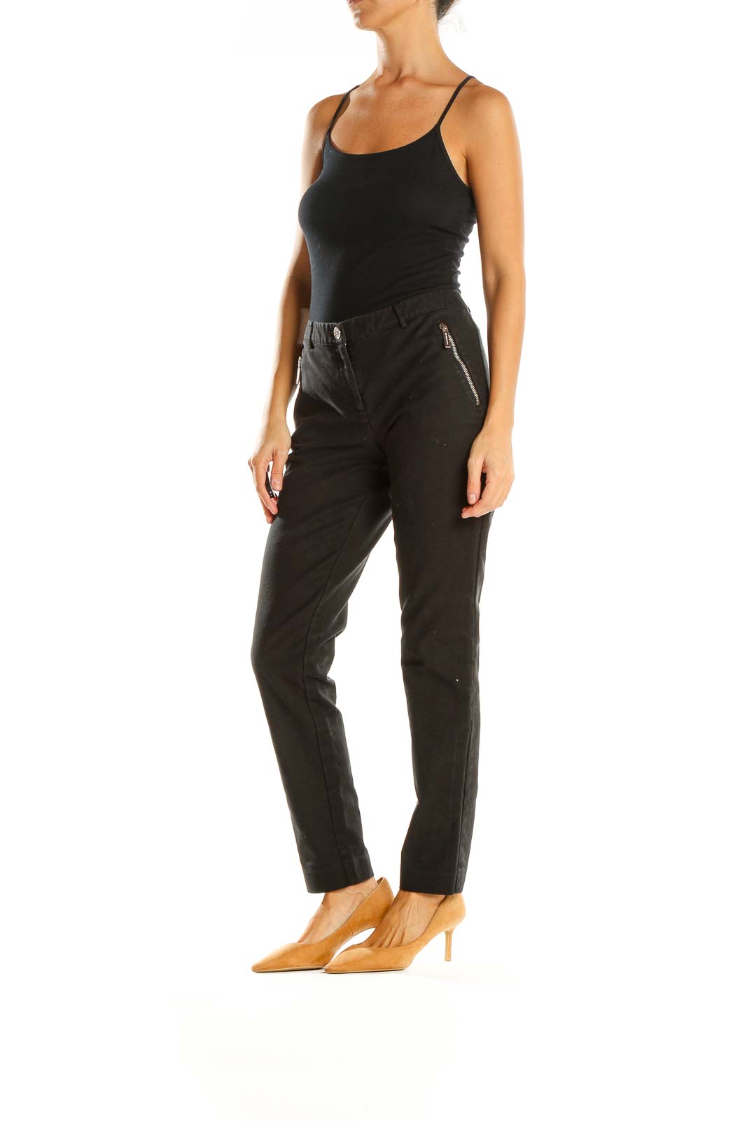 Black Zipper Pants