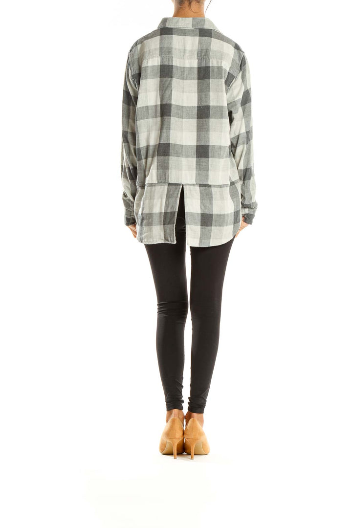 White Checkered All Day Wear Shirt