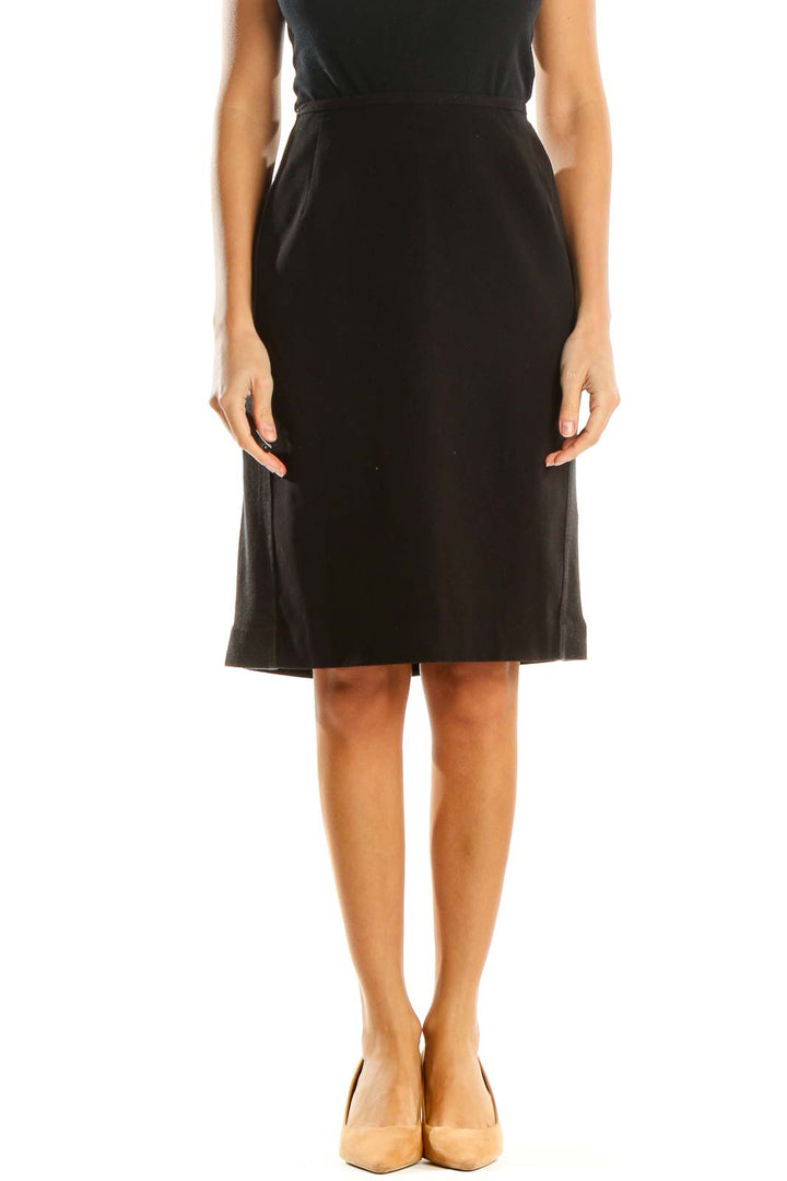 Black Brunch Pencil Skirt