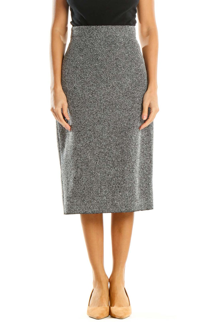 Gray Brunch Pencil Skirt