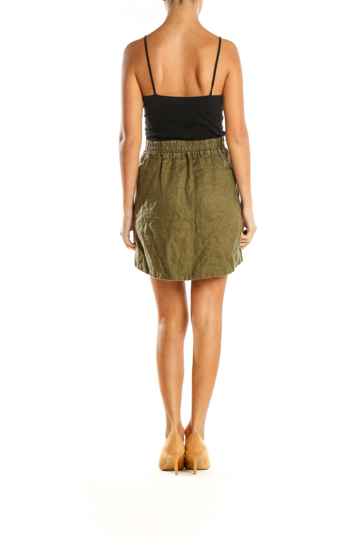 Green Chic A-line Skirt