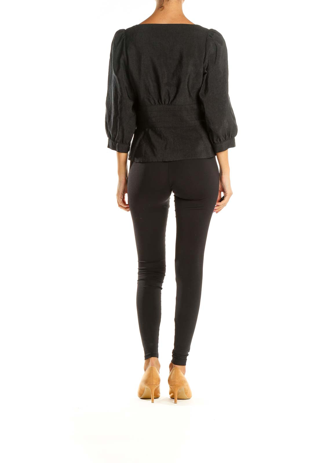 Black Solid Blouse