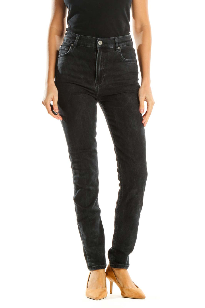 Black High-Waisted Skinny Jeans