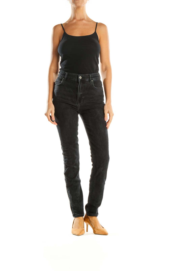 Black High-Waisted Skinny Jeans