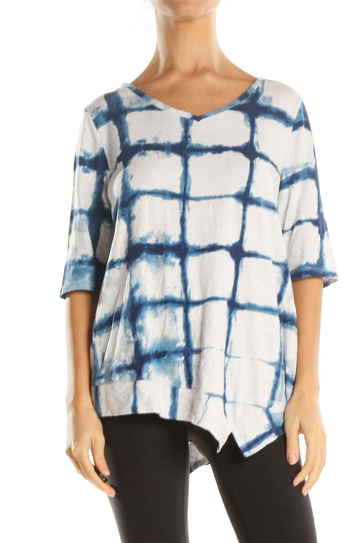 White Tie And Dye Brunch Blouse