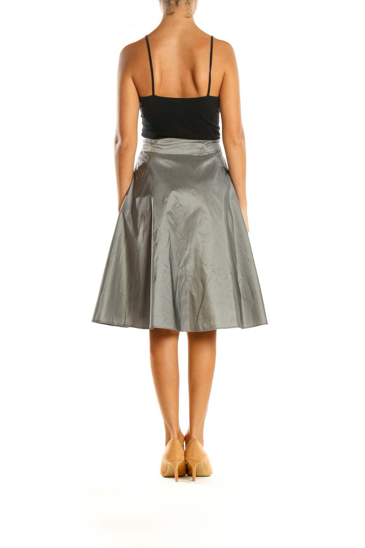 Gray Brunch Flared Skirt