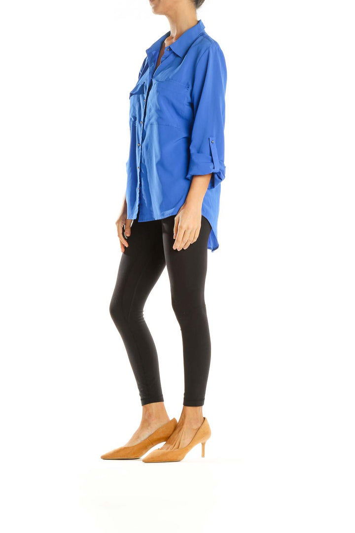 Blue Solid All Day Wear Shirt