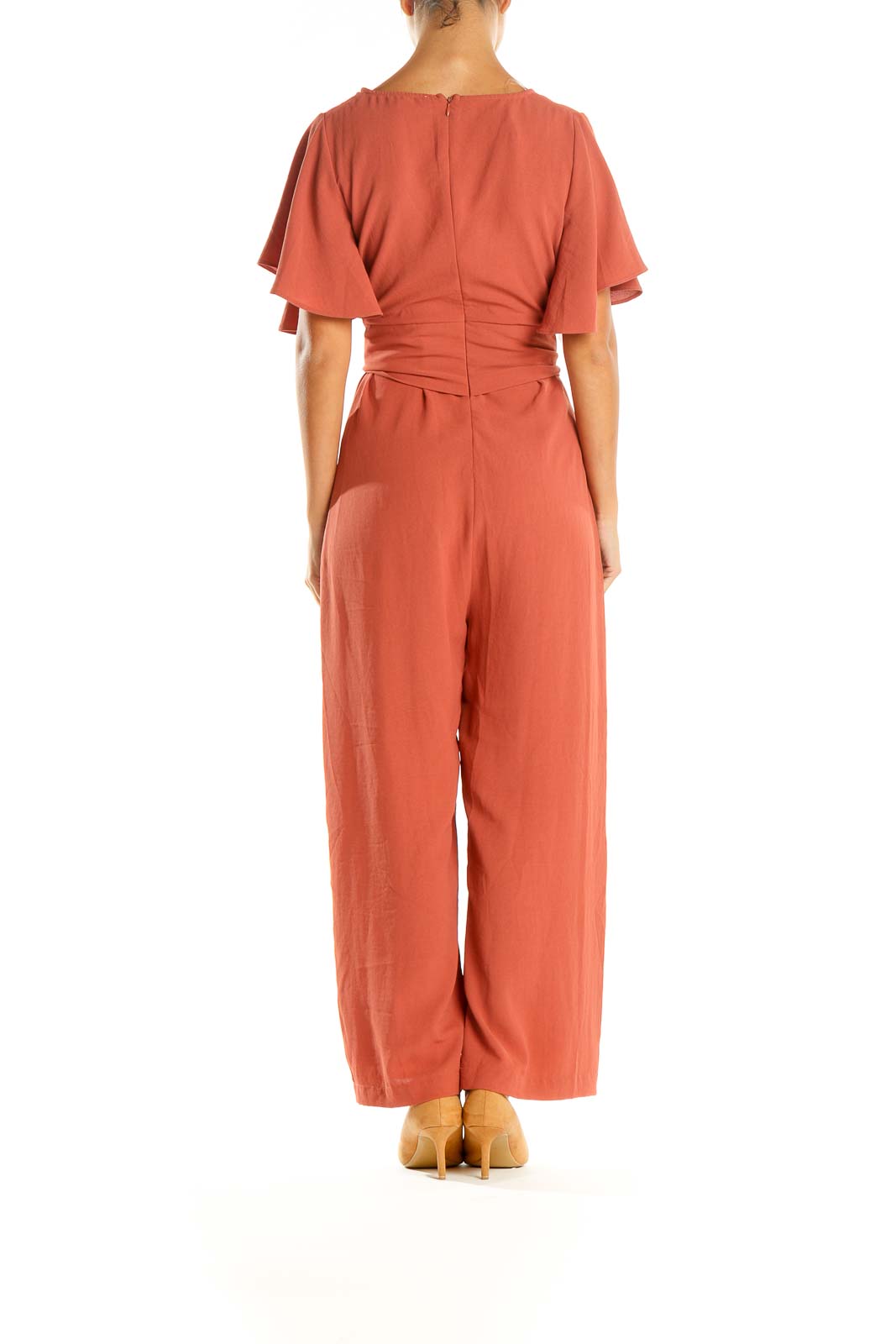 Pink Solid Jumpsuit