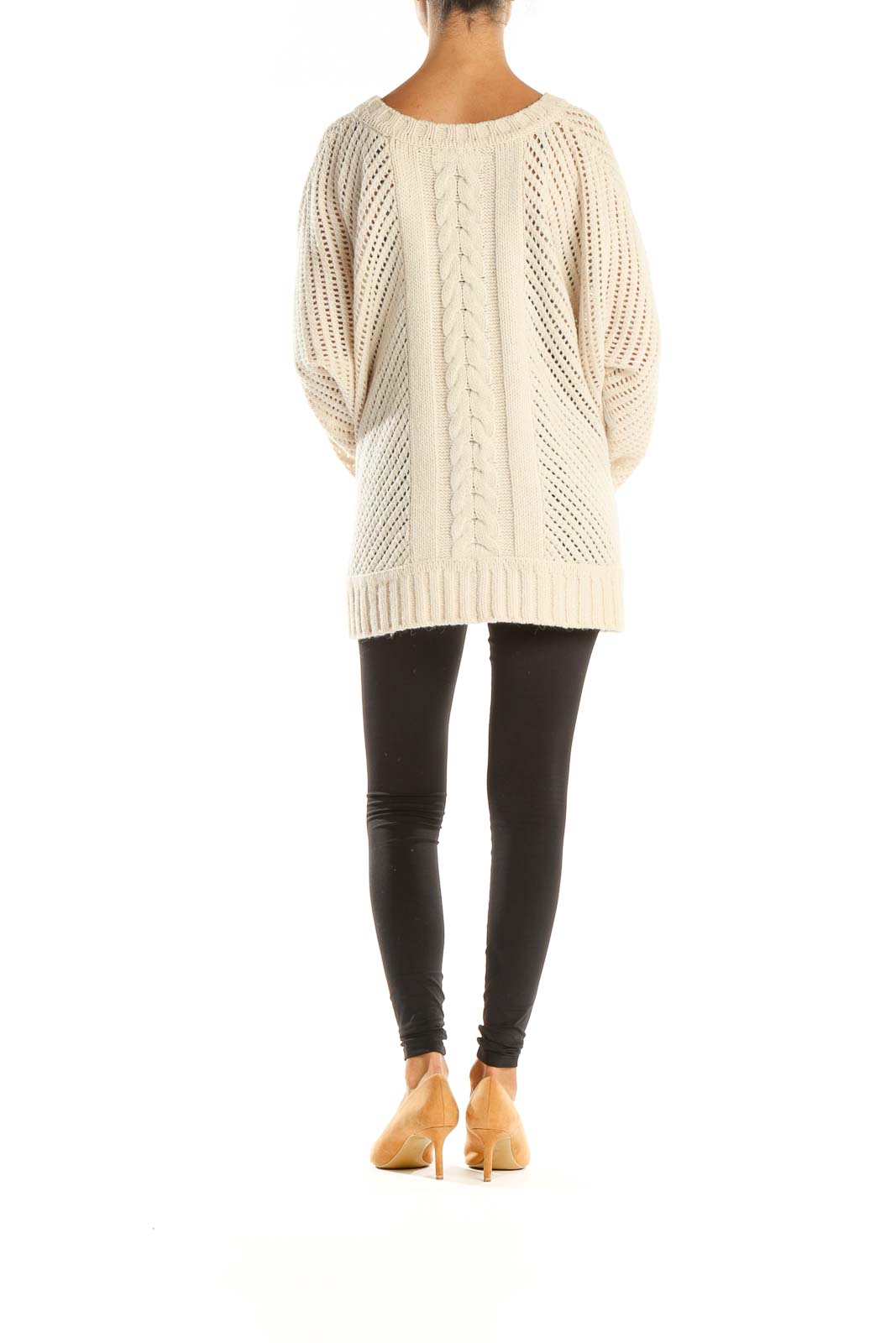 Beige All Day Wear Sweater