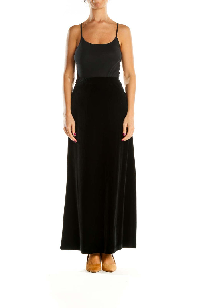 Black Brunch A-Line Skirt