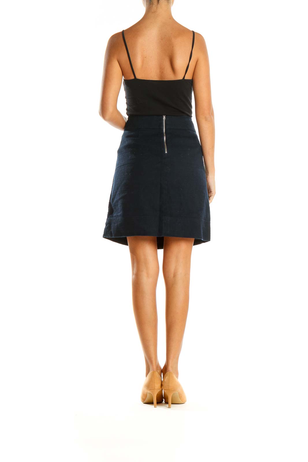 Blue Chic A-Line Skirt