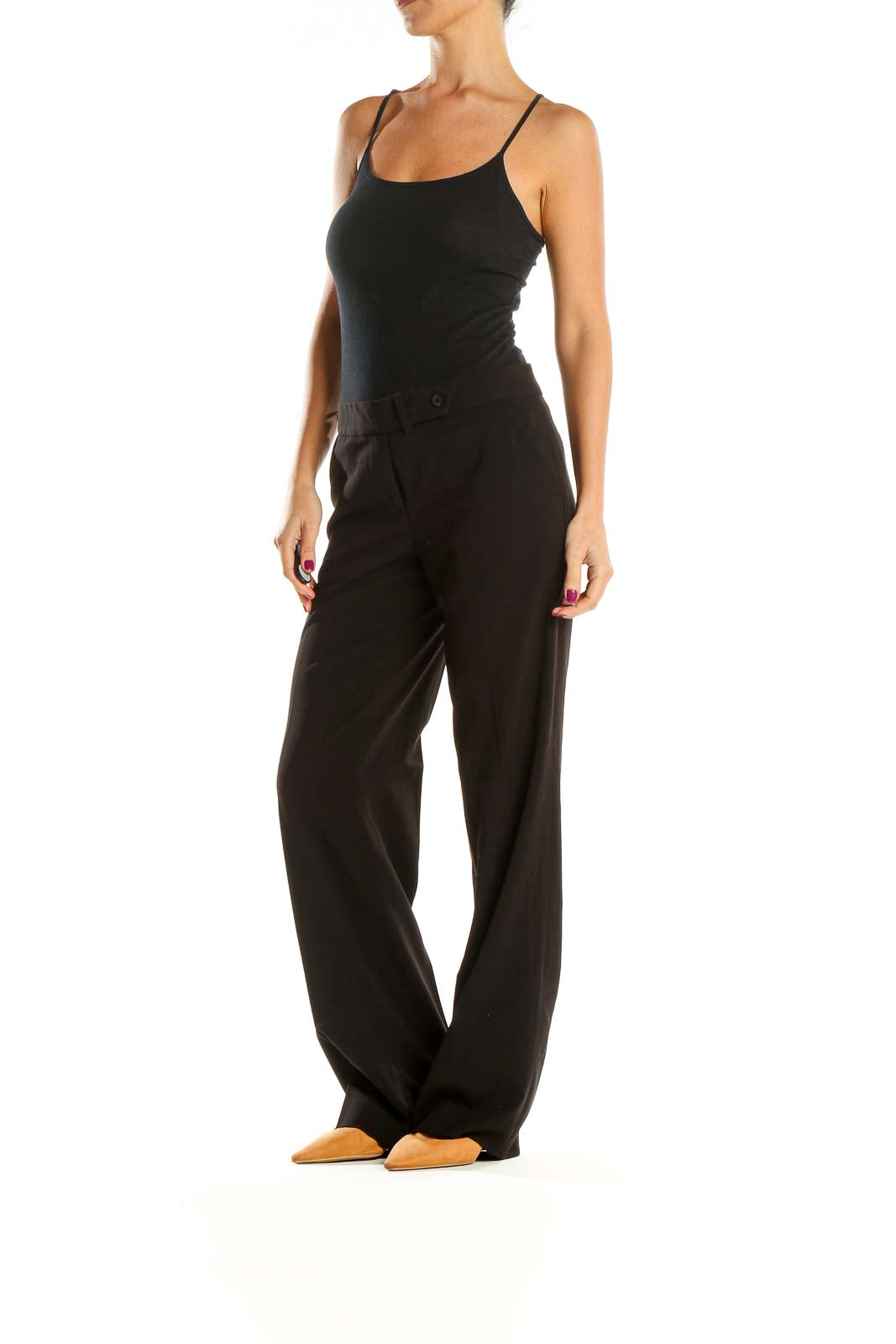 Black All Day Wear Trousers