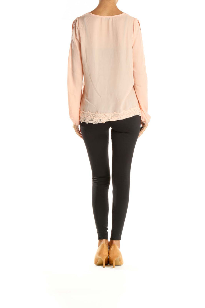 Pink Solid All Day Wear Blouse