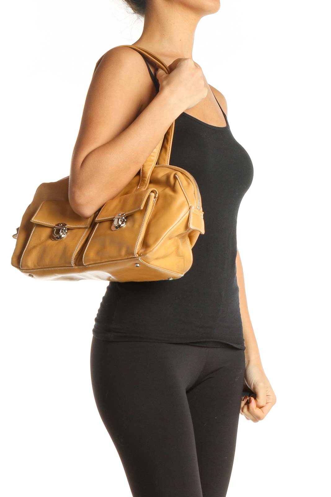 Beige Shoulder Bag