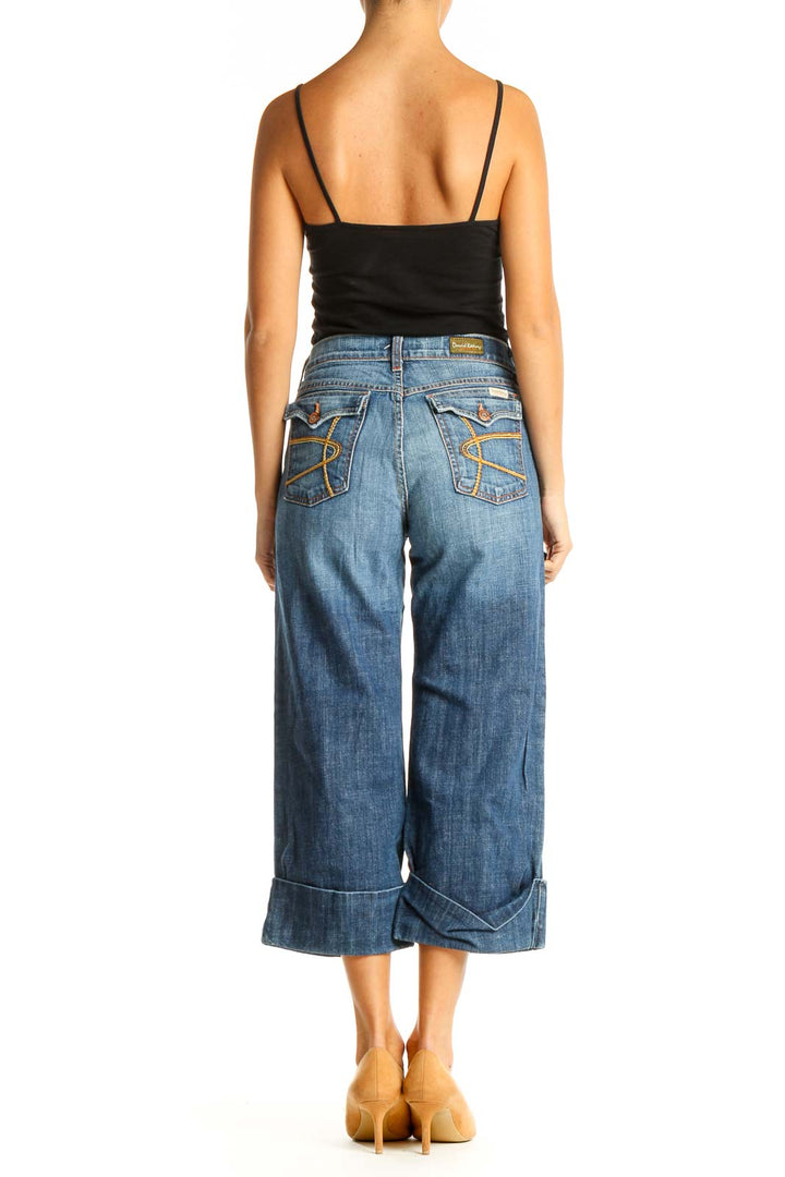 Blue Wide Leg Jeans