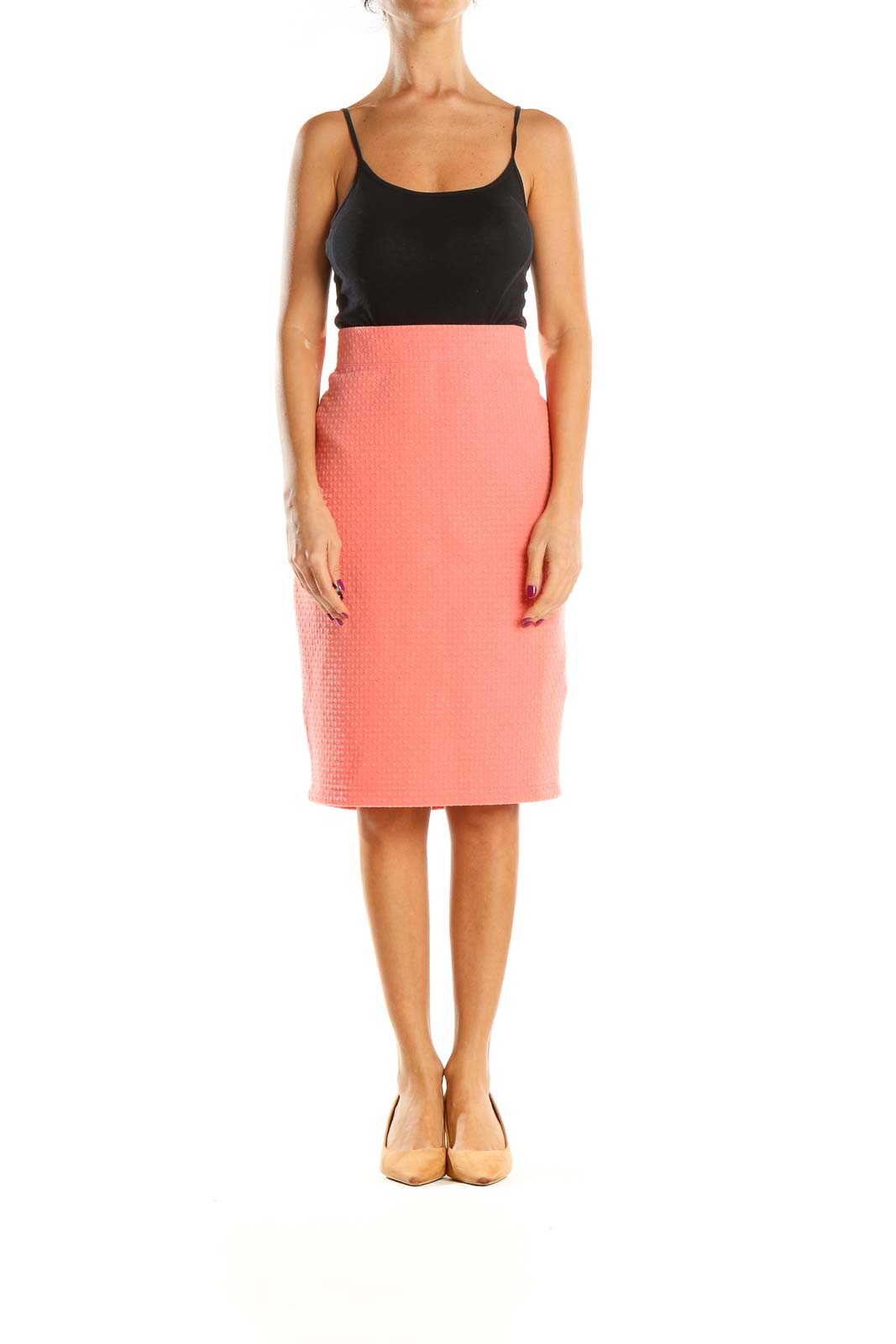 Pink Chic Pencil Skirt