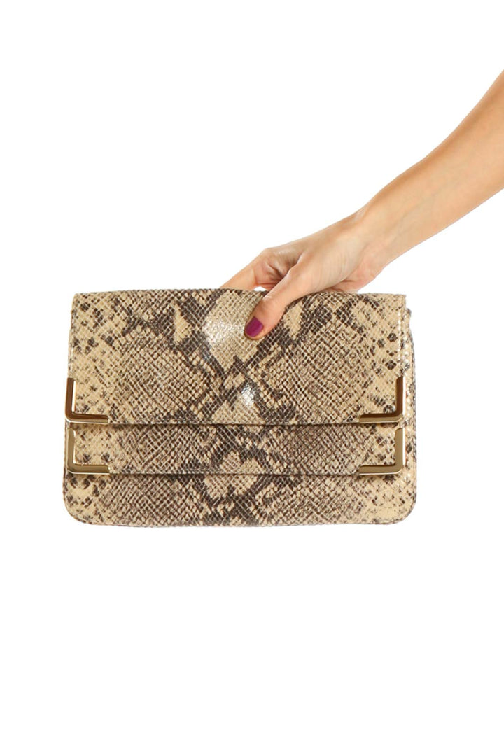 Beige Clutch Bag