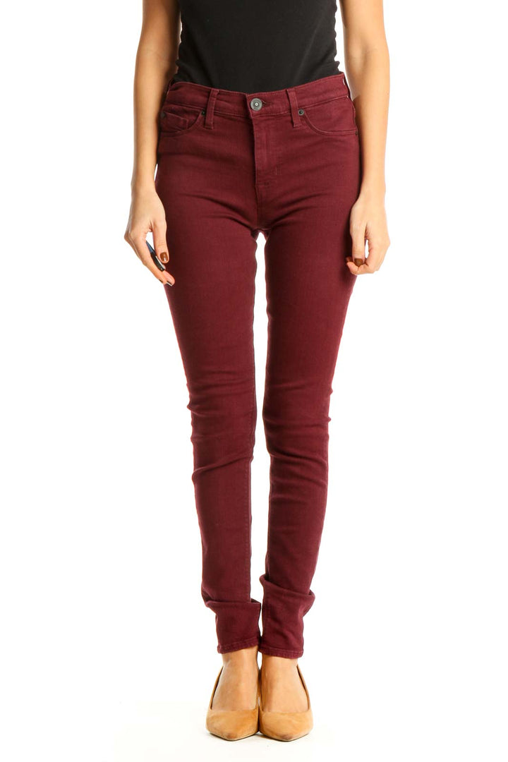 Red Skinny Jeans