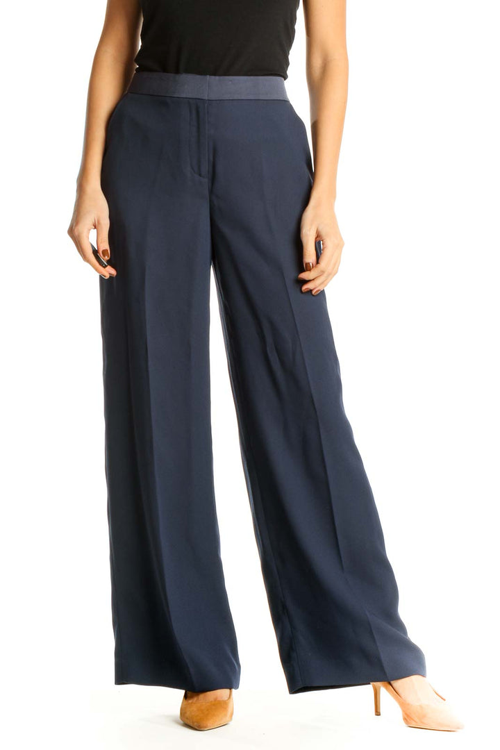 Blue Classic Palazzo Pants