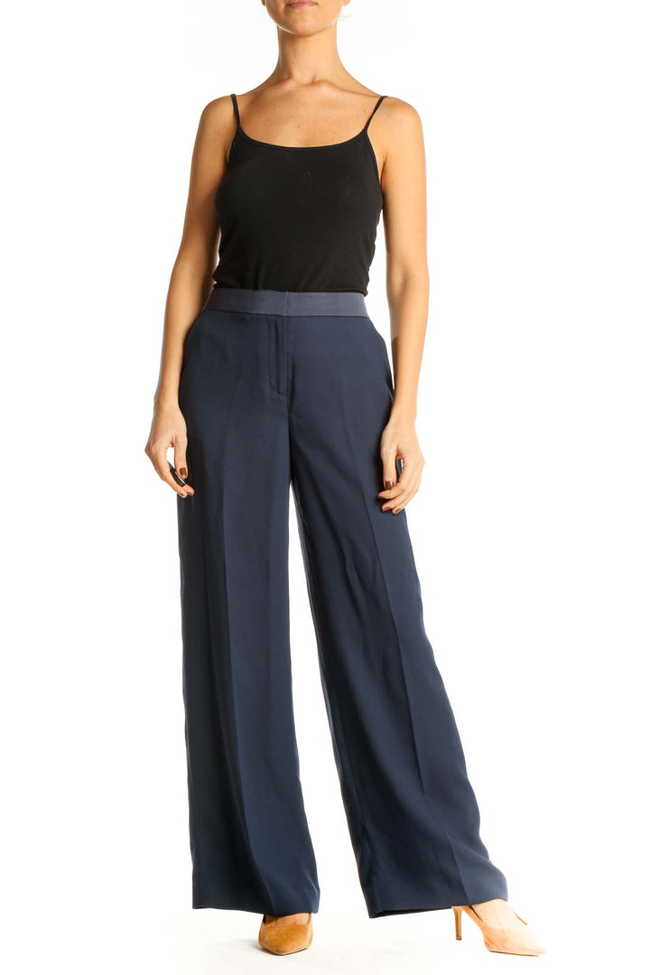 Blue Classic Palazzo Pants