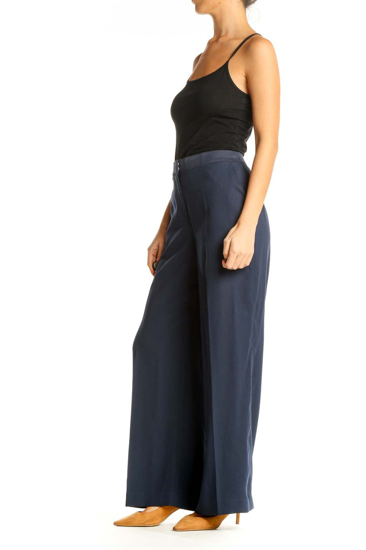 Blue Classic Palazzo Pants