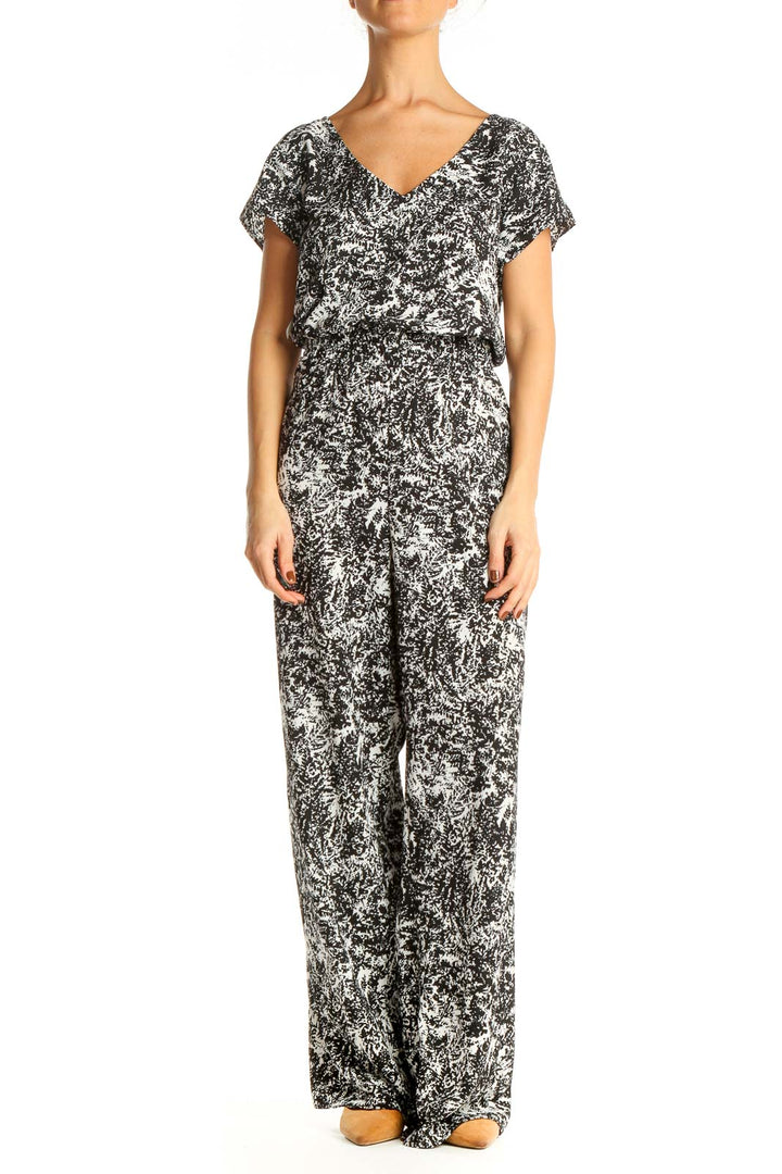 Gray Printed Jumpsuit