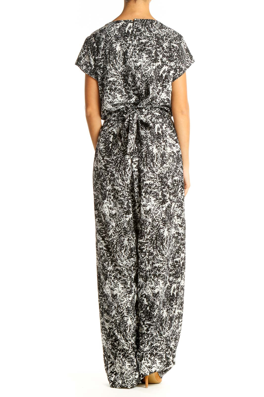 Gray Printed Jumpsuit