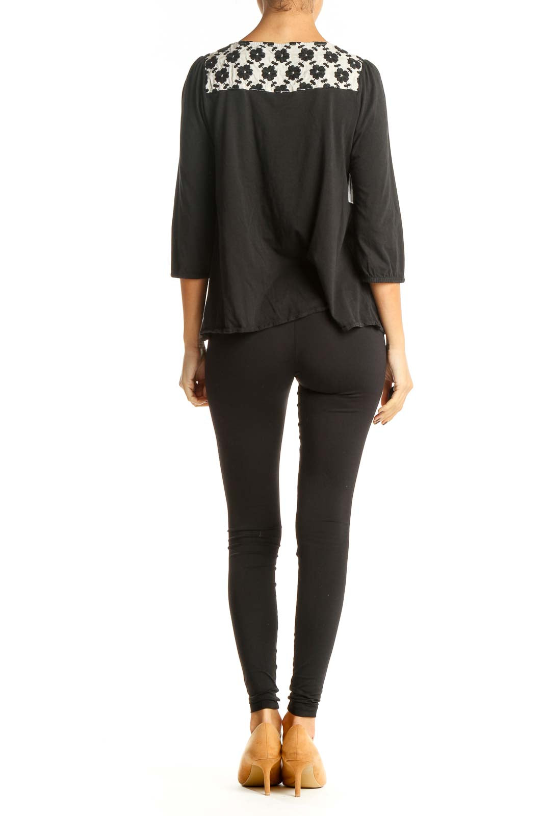 Black Solid All Day Wear Blouse