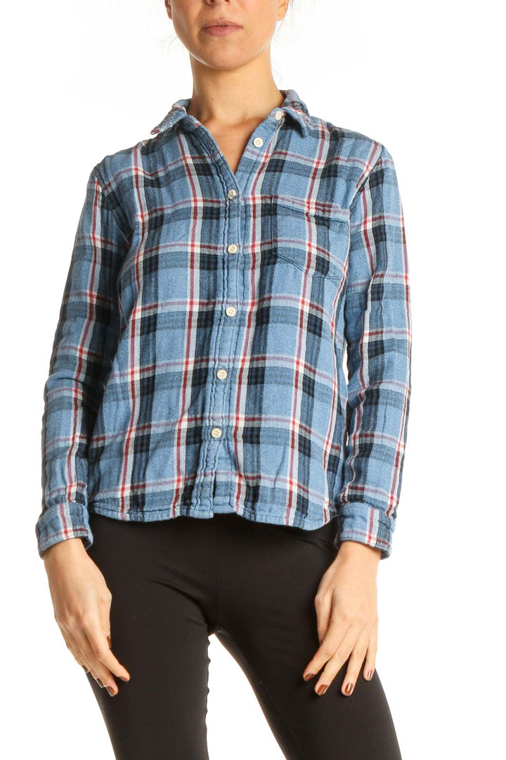 Blue Checkered All Day Wear Shirt