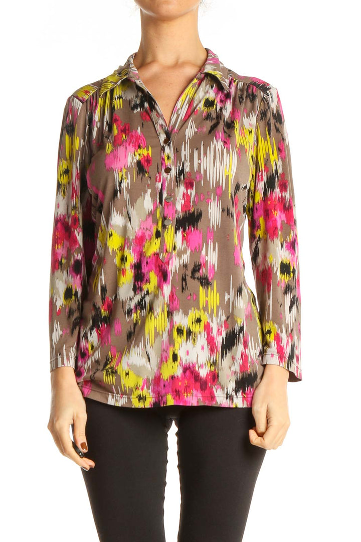 Multicolored Printed All Day Wear Shirt