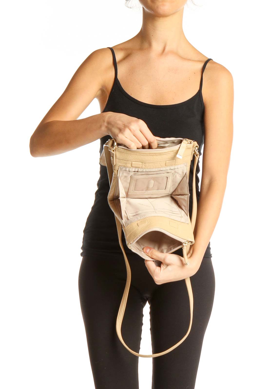 Beige Crossbody Bag