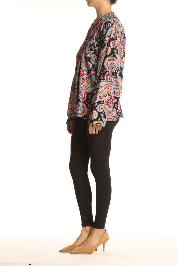 Black Paisley All Day Wear Shirt