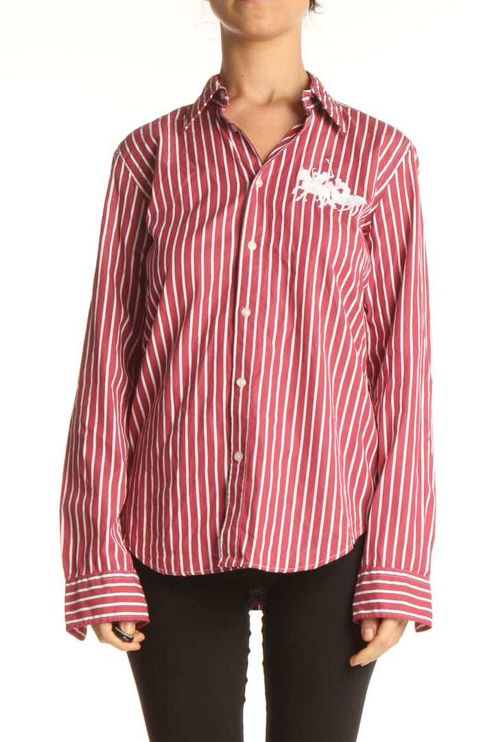 Red Striped All Day Wear Shirt