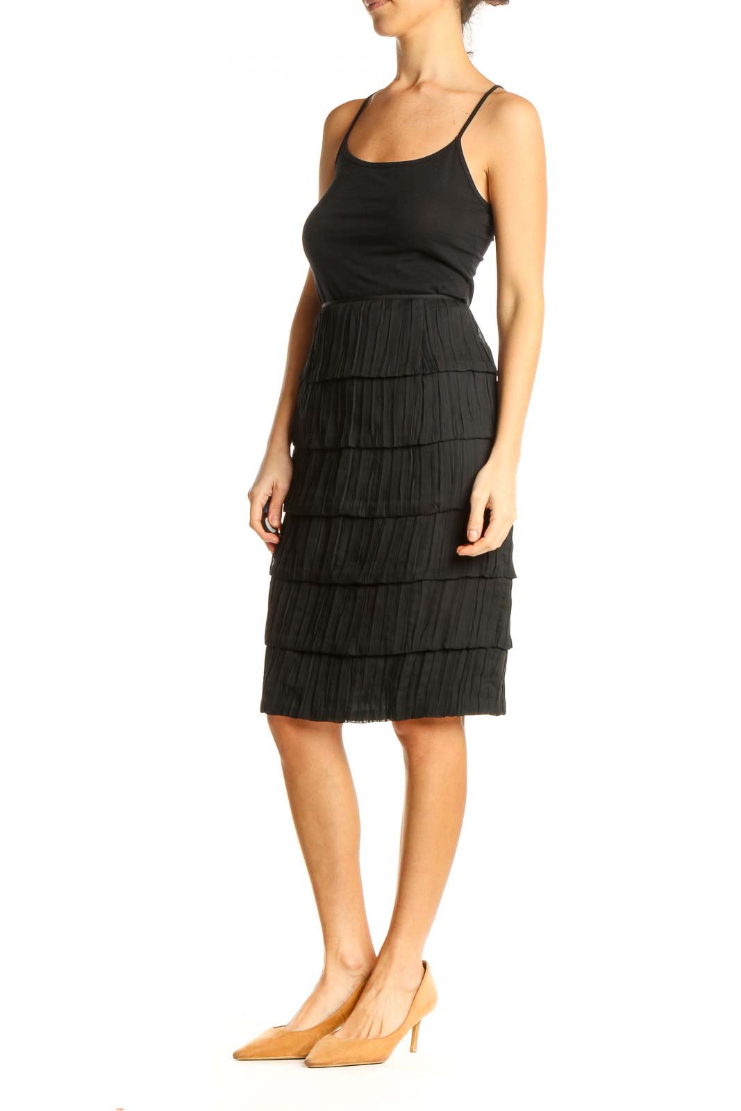 Black Brunch Pencil Skirt