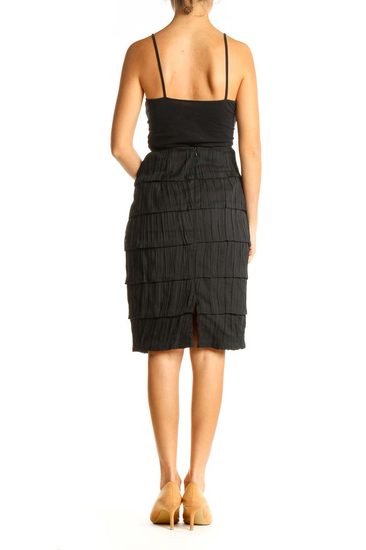 Black Brunch Pencil Skirt