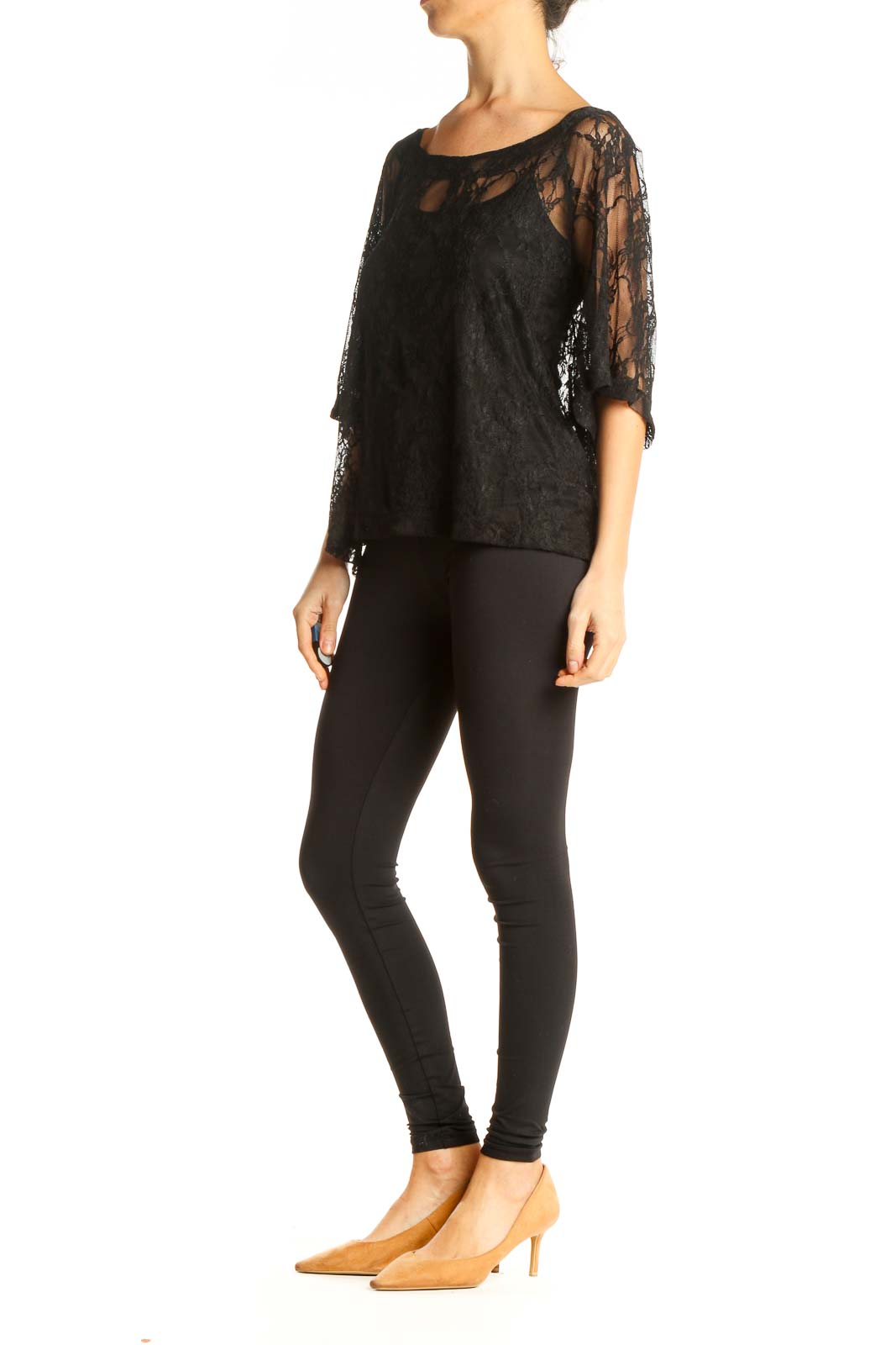 Black Lace Blouse