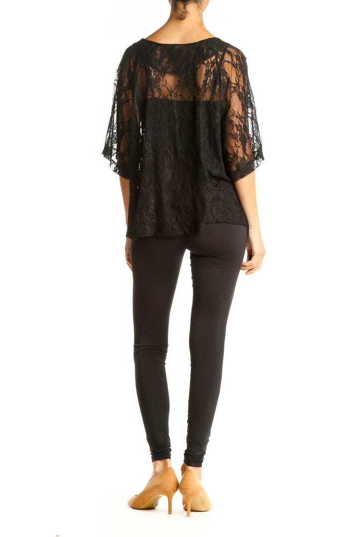 Black Lace Blouse