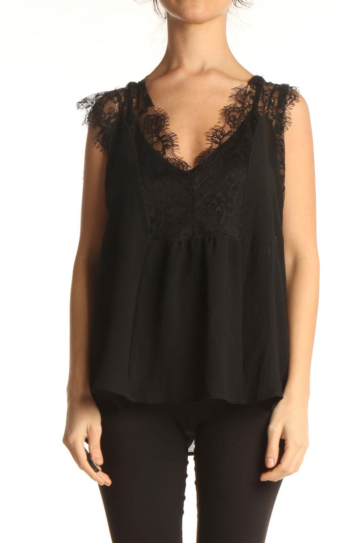 Black Lace Blouse