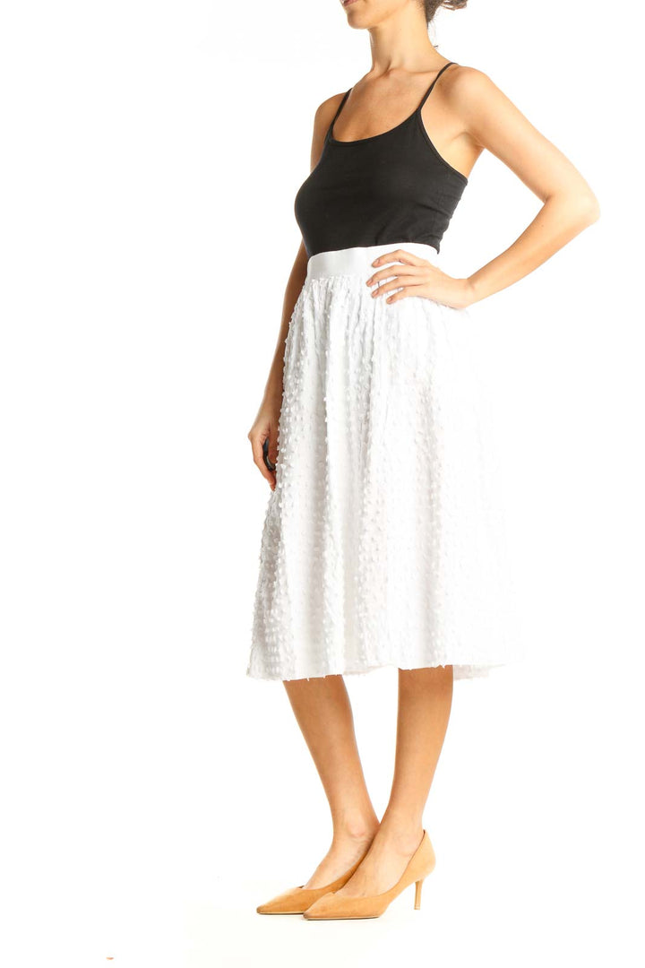 White Chic Straight Skirt