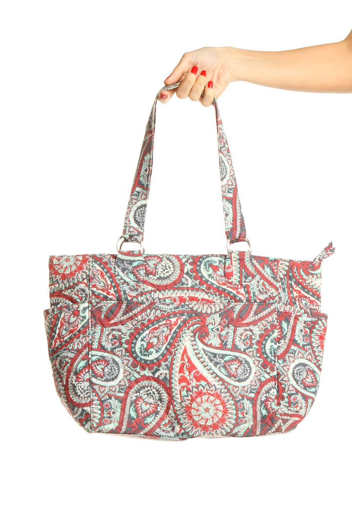 Orange Paisley Tote Bag