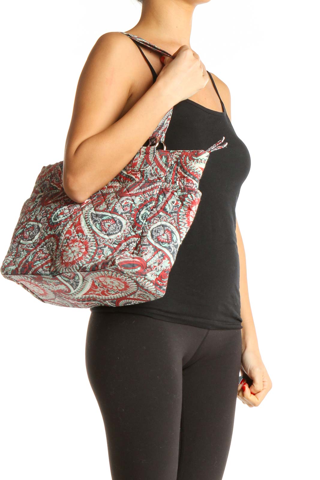 Orange Paisley Tote Bag