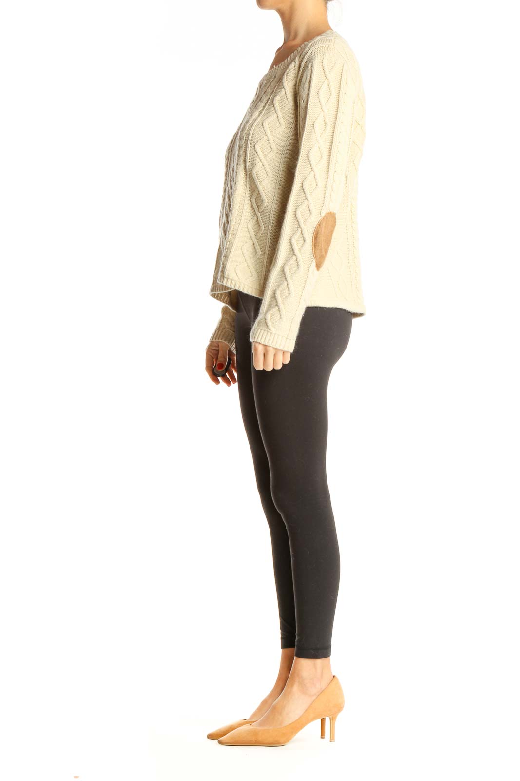 Beige All Day Wear Sweater