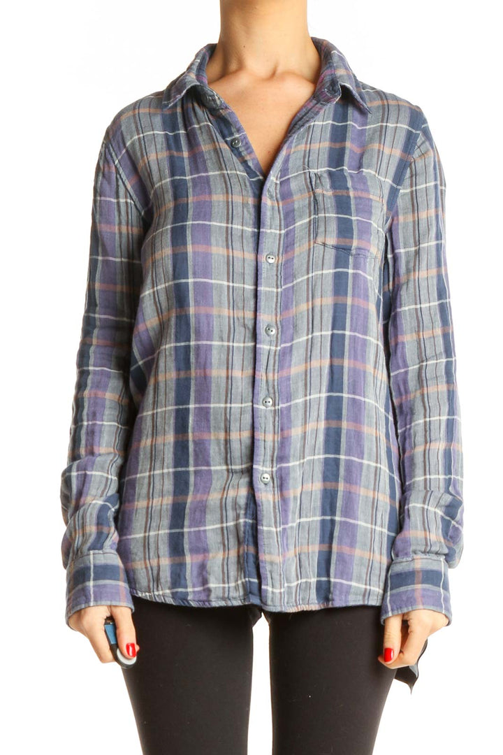 Gray Checkered All Day Wear Shirt