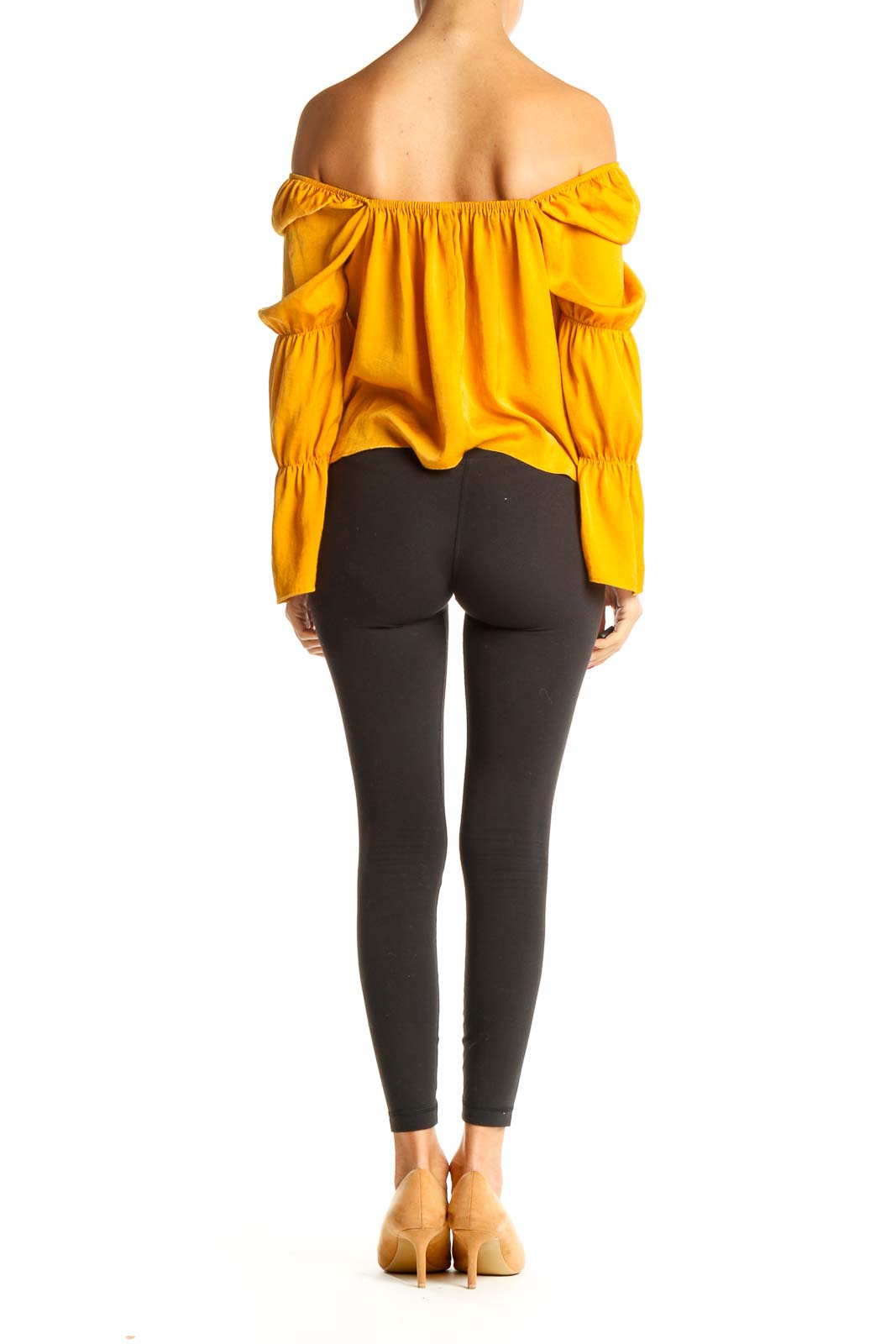 Yellow Solid Holiday Blouse