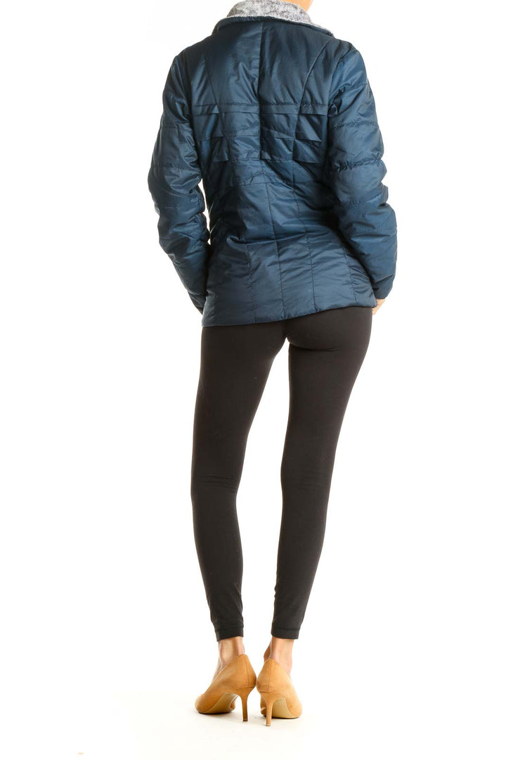 Blue Quilted Jacket