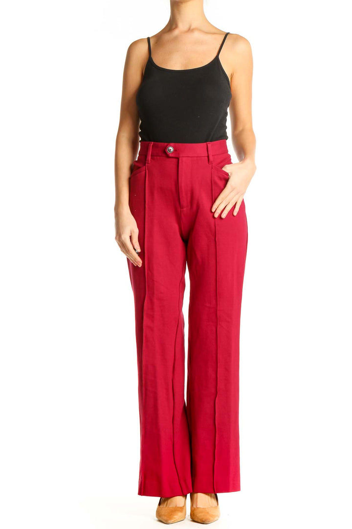 Red All Day Wear Trousers