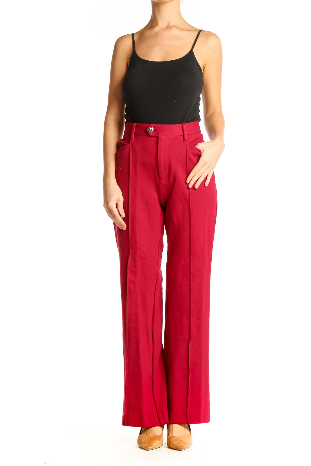 Red All Day Wear Trousers