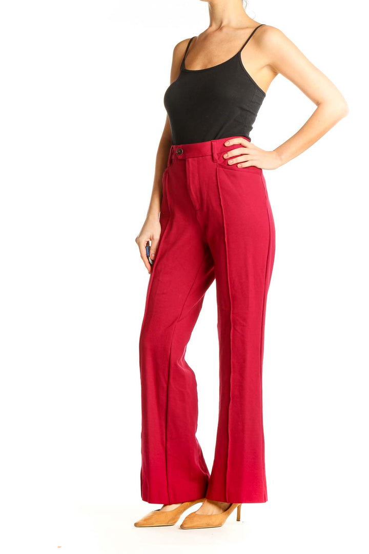 Red All Day Wear Trousers