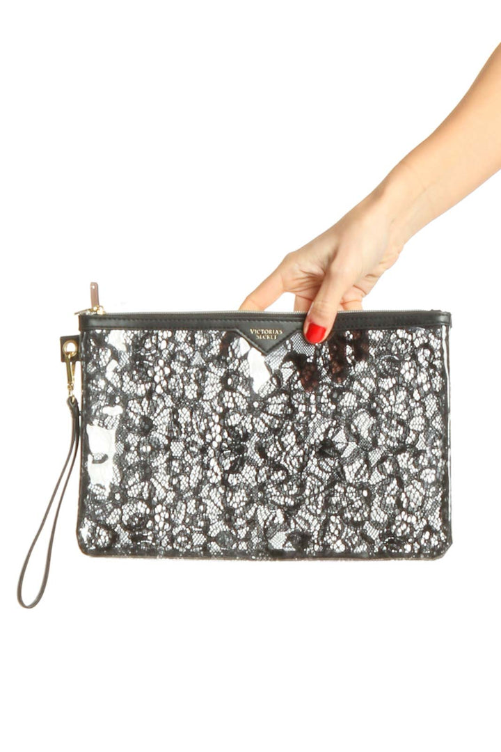 Black Lace Clutch Bag