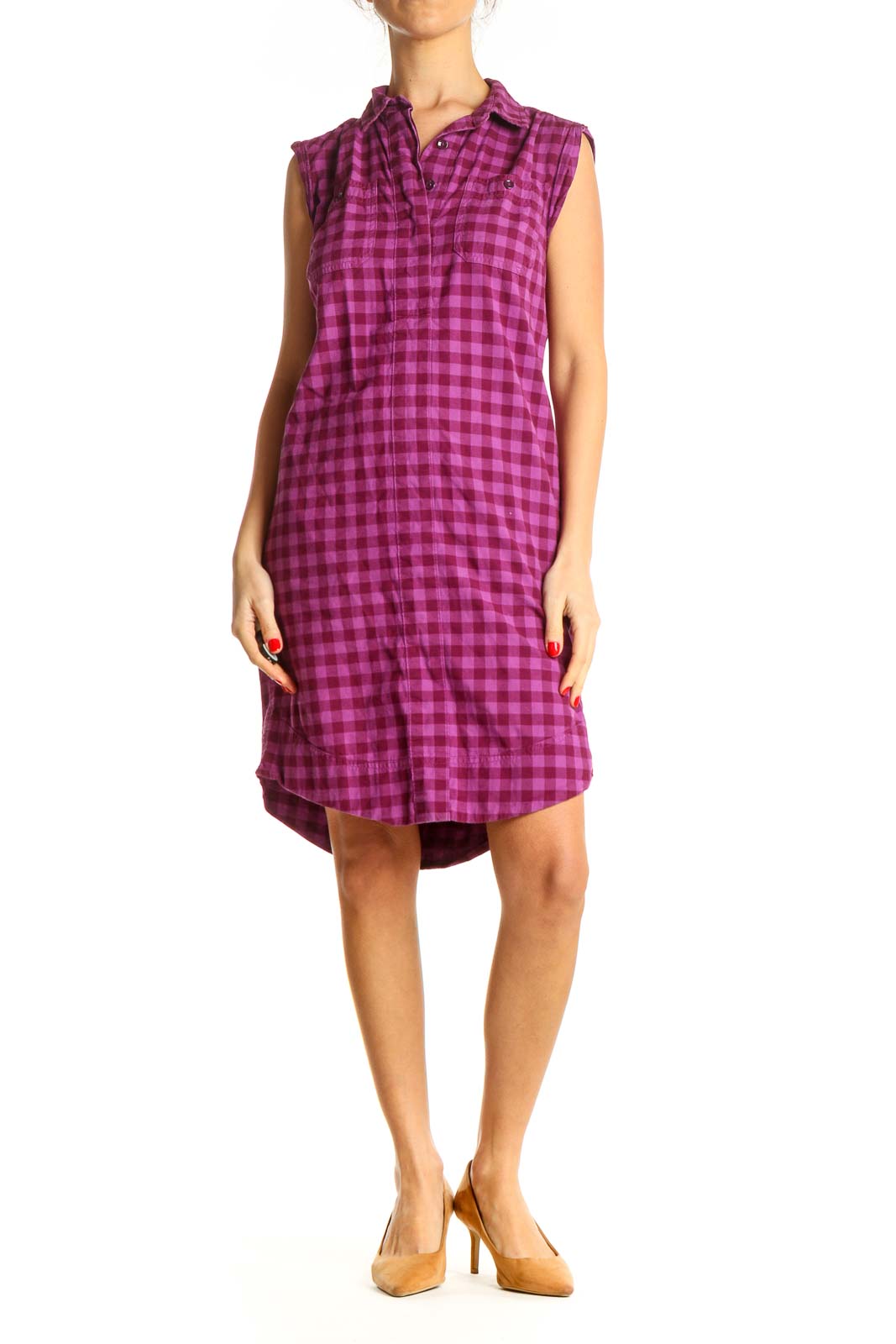 Pink Checkered Day Dress